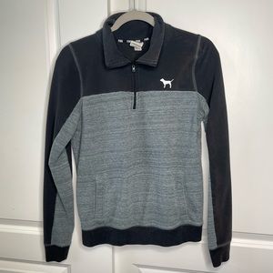 PINK Victoria’s Secret Quarter Zip Collared Sweater - Women’s Small